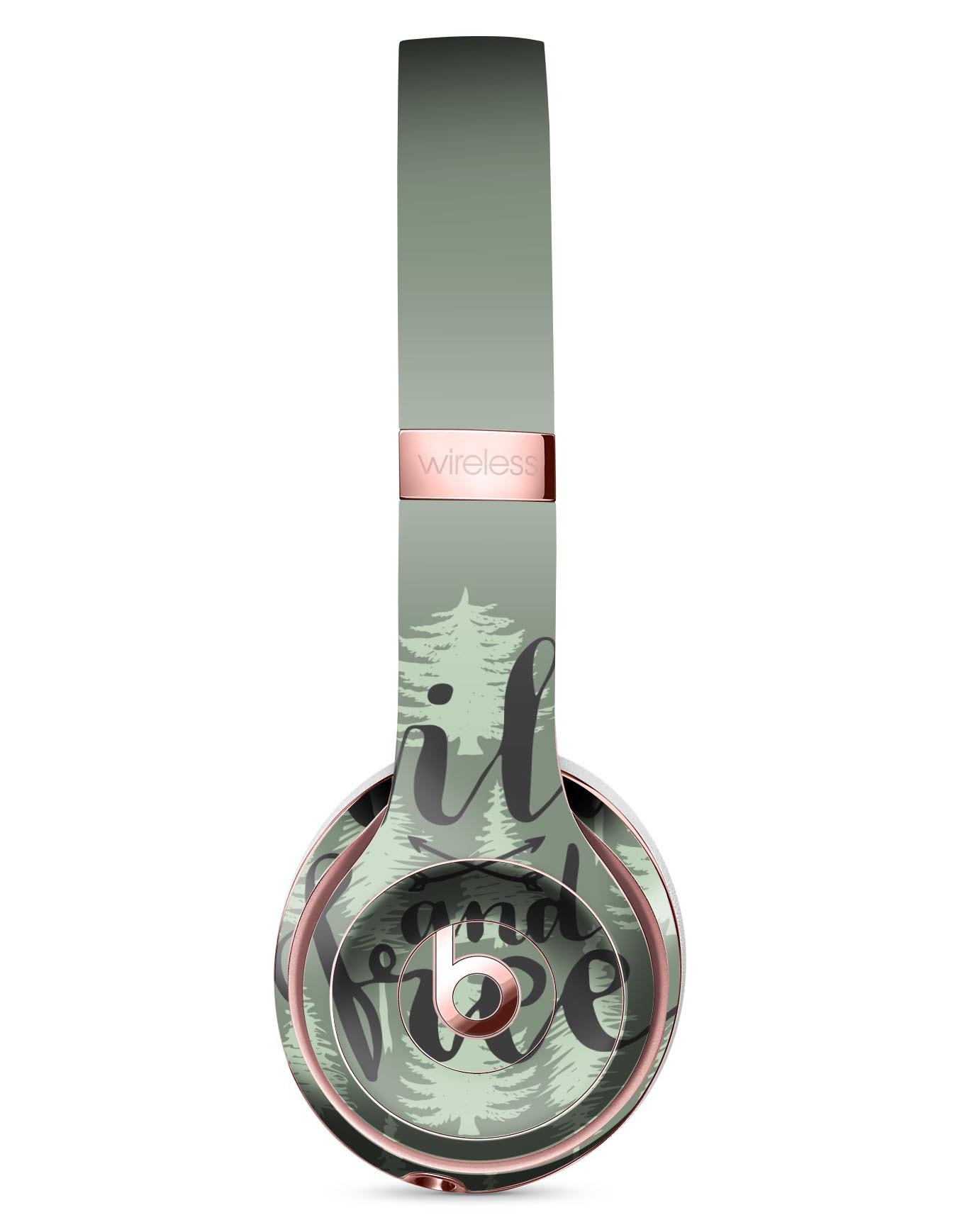 Wild and Free Full-Body Skin Kit for Beats by Dre Solo 3 Wireless, showcasing vibrant design and premium vinyl material.