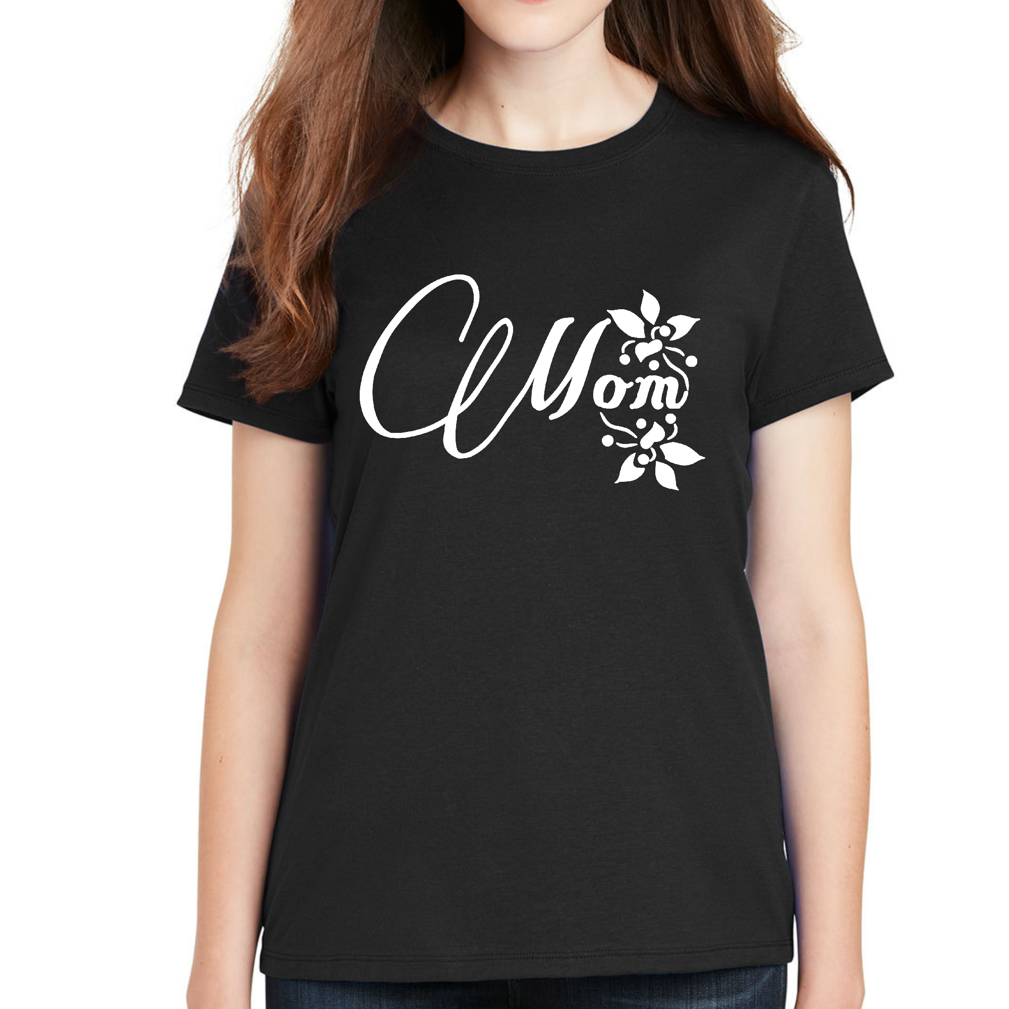 A stylish Women's Graphic T-shirt featuring a heartfelt design celebrating mothers, made from soft cotton with a comfortable fit.