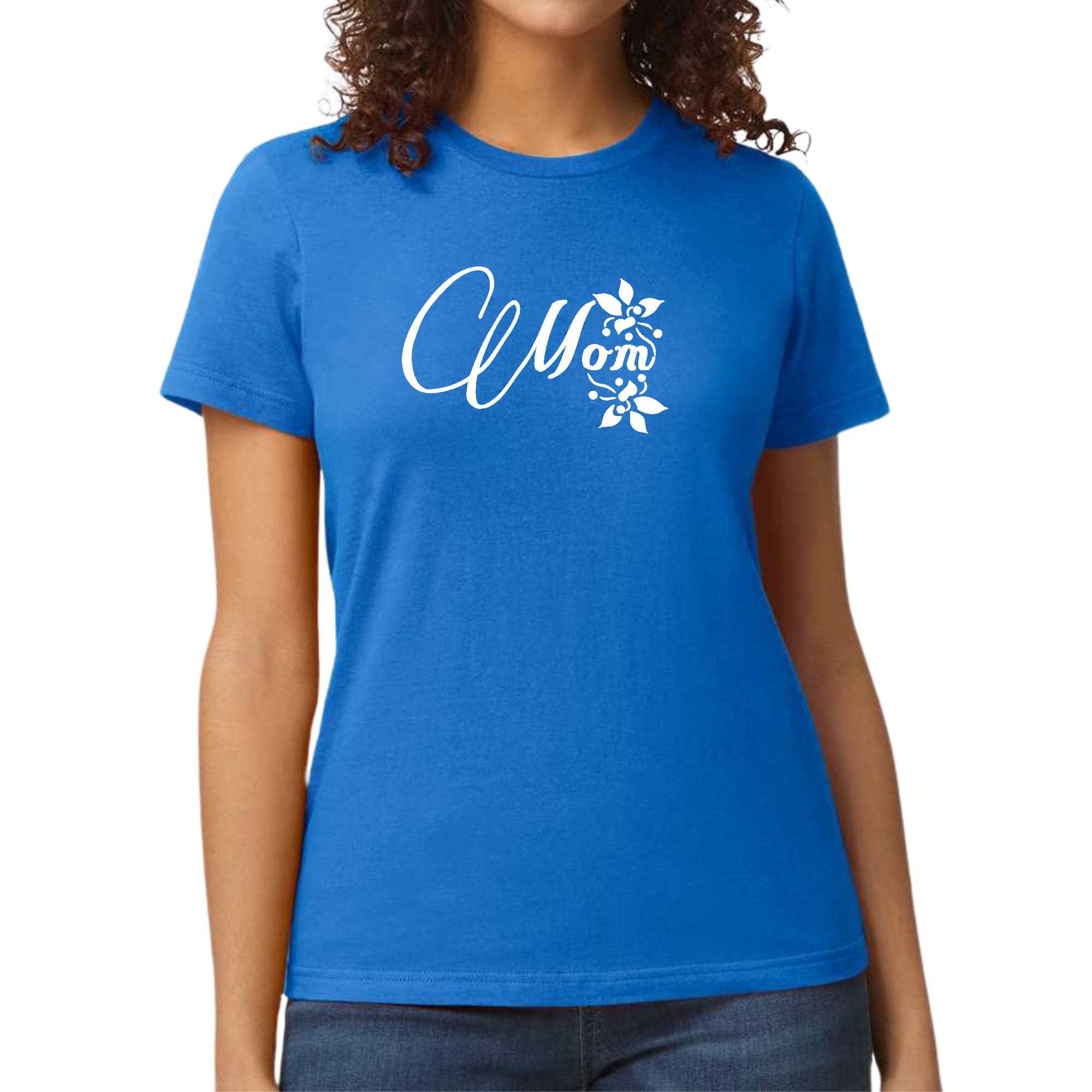 A stylish Women's Graphic T-shirt featuring a heartfelt design celebrating mothers, made from soft cotton with a comfortable fit.