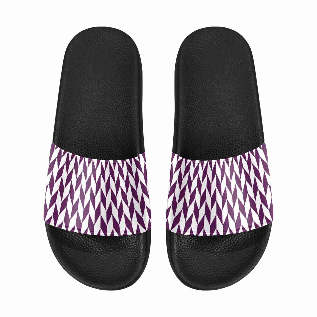 A pair of stylish Womens Slide Sandals featuring lightweight PVC straps and a comfortable sole, perfect for casual wear.