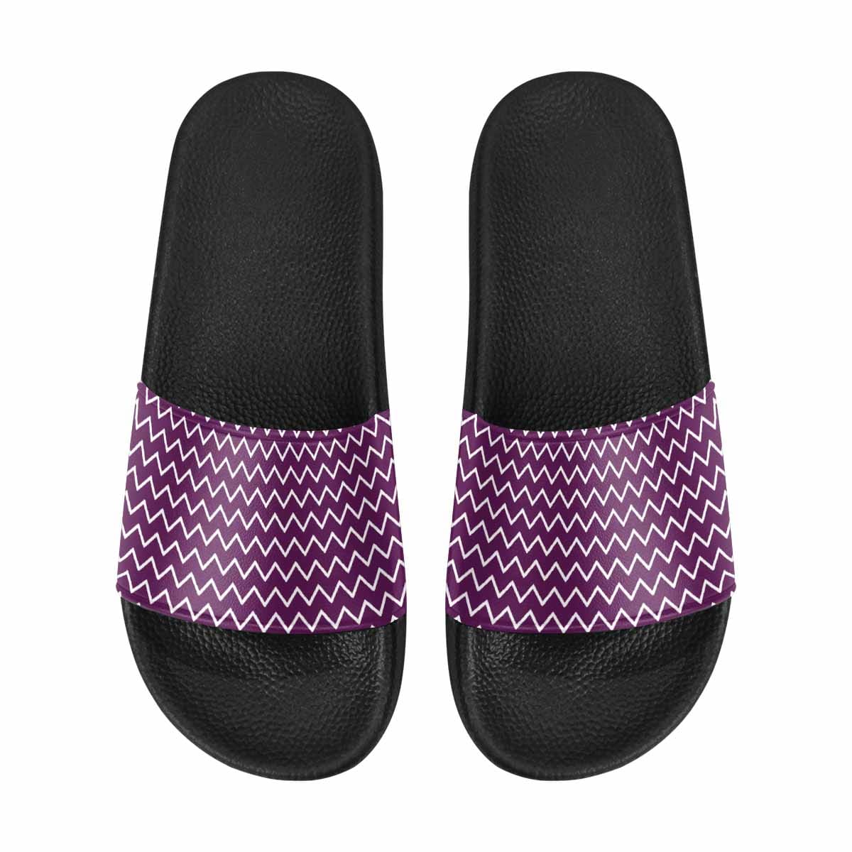 A pair of stylish Womens Slide Sandals featuring soft PVC straps and a comfortable sole, perfect for casual wear.