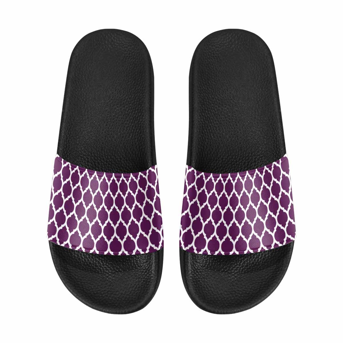 A pair of stylish Womens Slide Sandals featuring lightweight PVC straps and a comfortable sole, perfect for casual wear.
