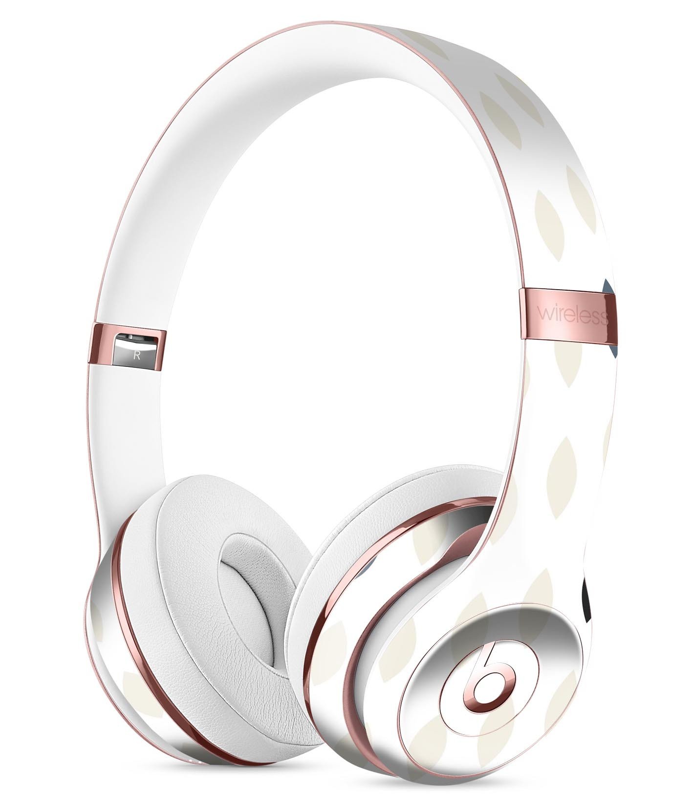 Yellow, gray, and black droplets skin kit for Beats by Dre Solo 3 Wireless Headphones, showcasing vibrant colors and sleek design.