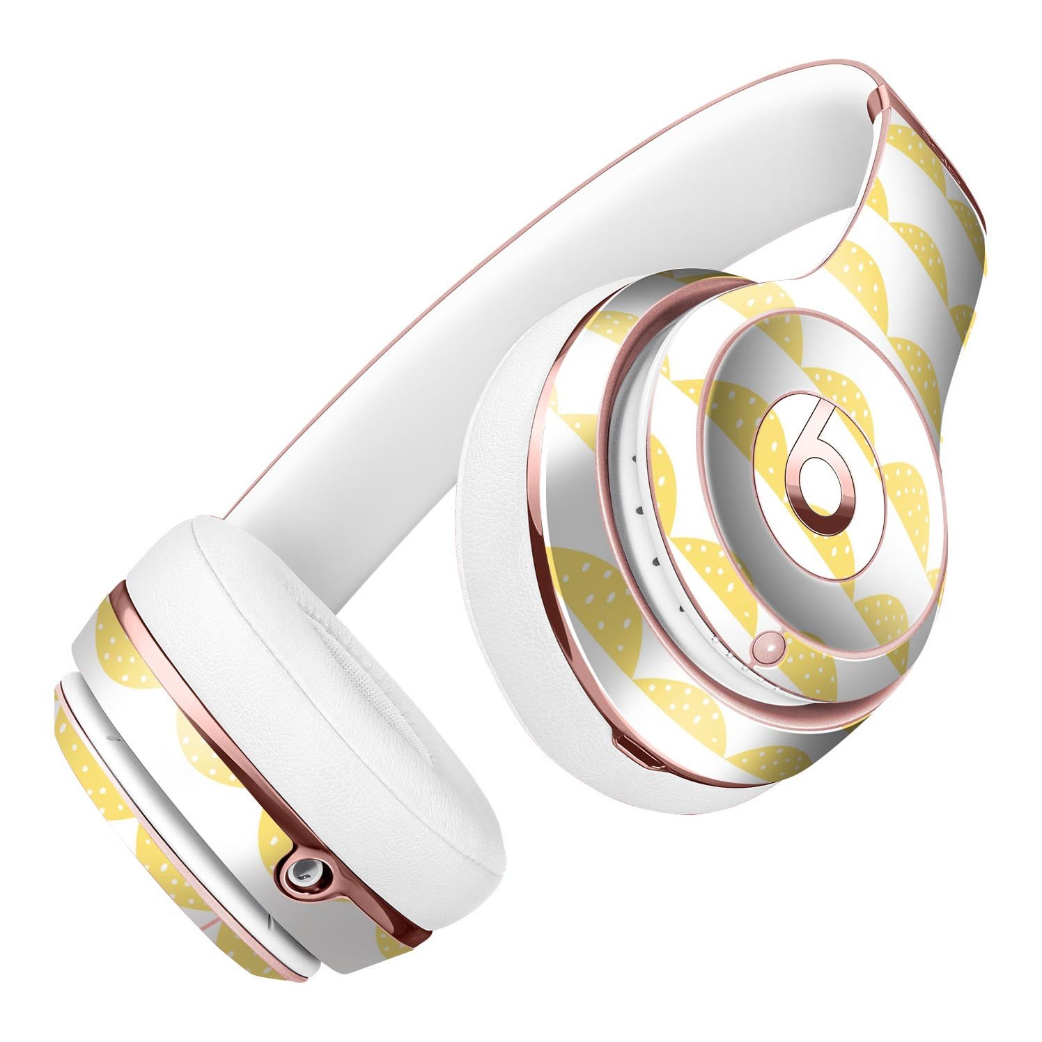Yellow Rolling Hills Full-Body Skin Kit designed for Beats by Dre Solo 3 Wireless Headphones, showcasing vibrant colors and premium vinyl material.