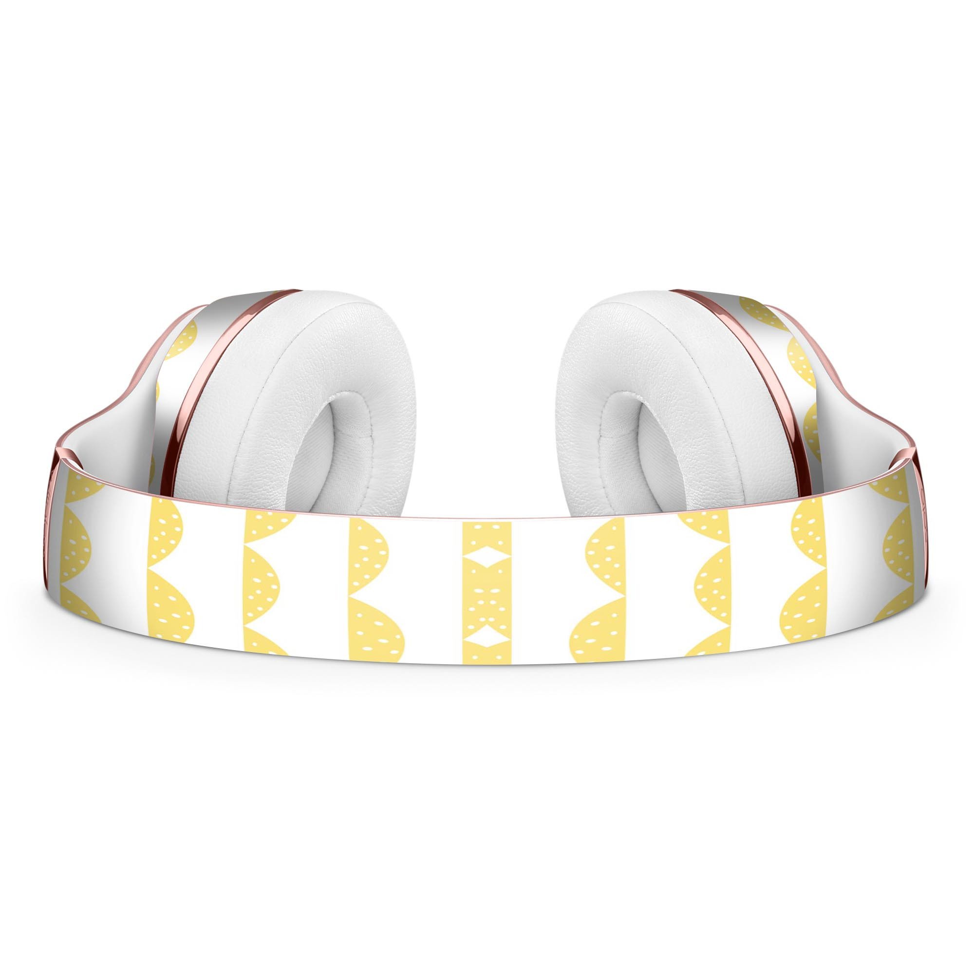 Yellow Rolling Hills Full-Body Skin Kit designed for Beats by Dre Solo 3 Wireless Headphones, showcasing vibrant colors and premium vinyl material.