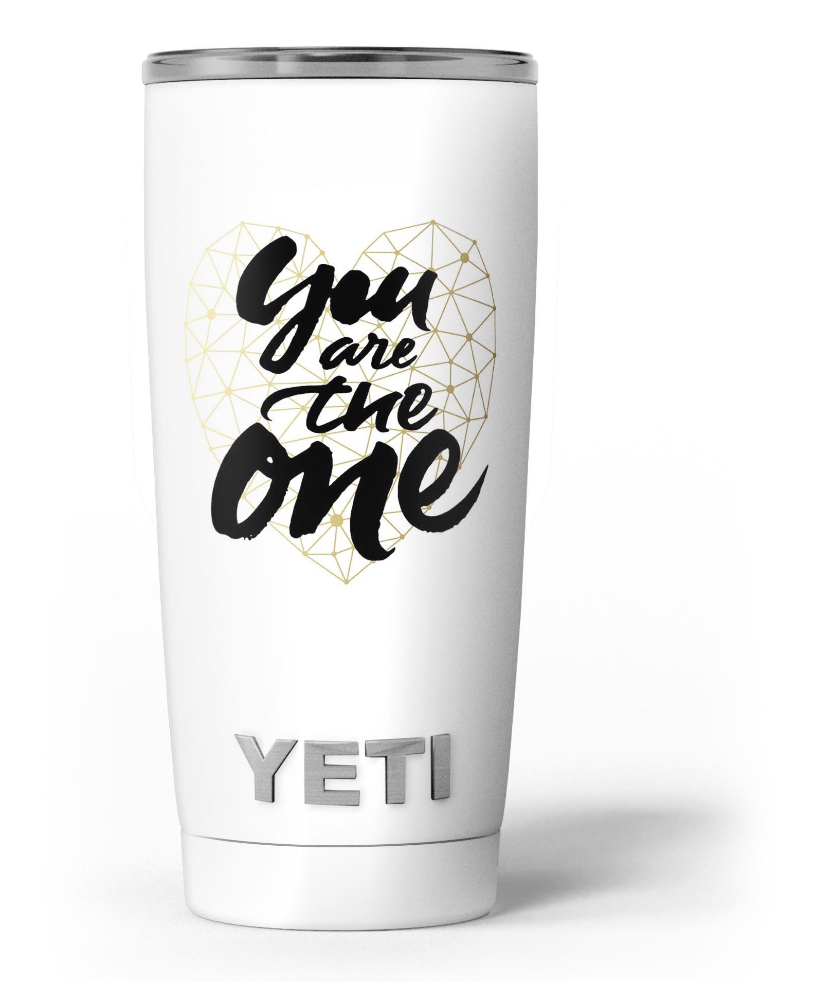 You Are The One Skin Decal Vinyl Wrap Kit for Yeti Cooler, showcasing vibrant design and premium quality.