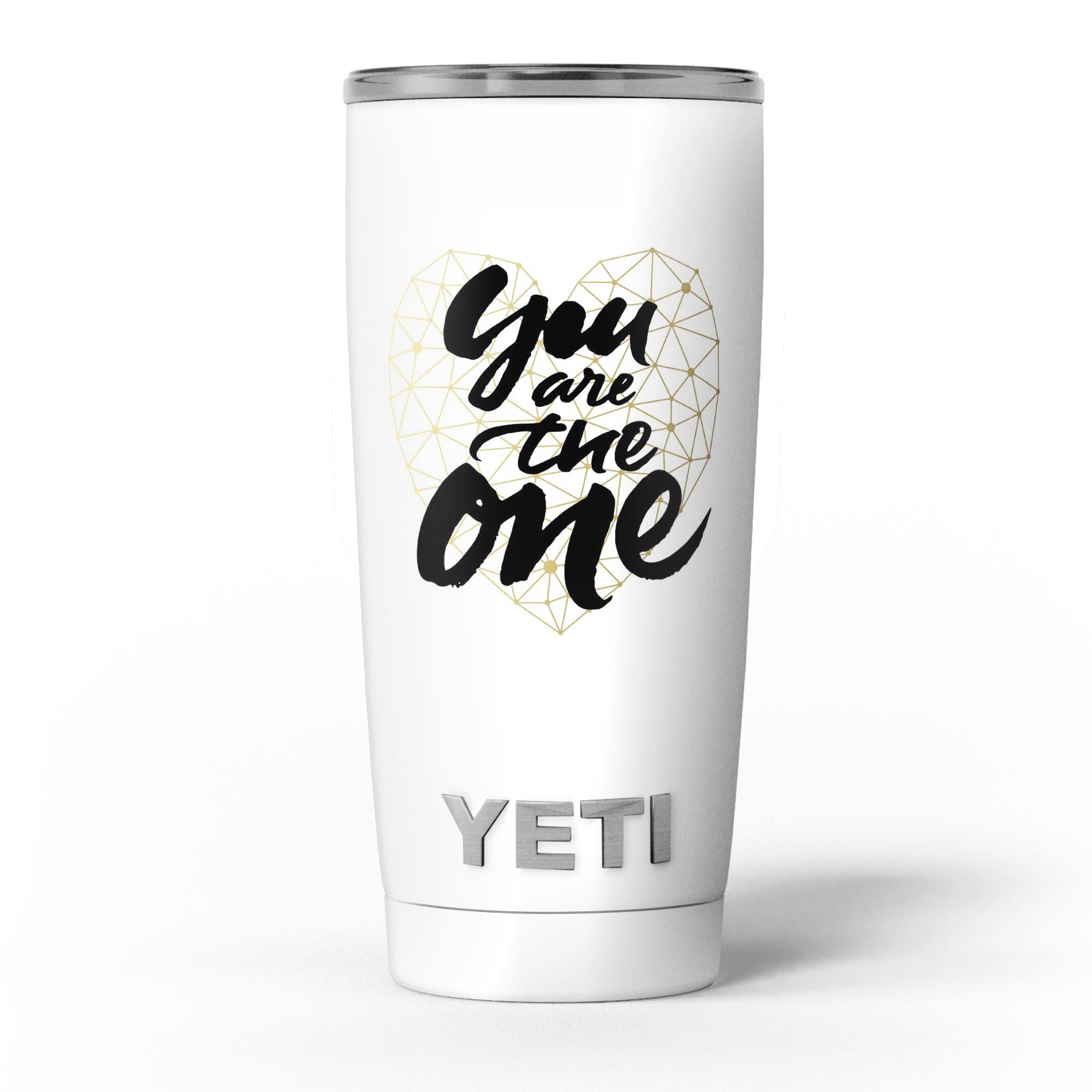 You Are The One Skin Decal Vinyl Wrap Kit for Yeti Cooler, showcasing vibrant design and premium quality.