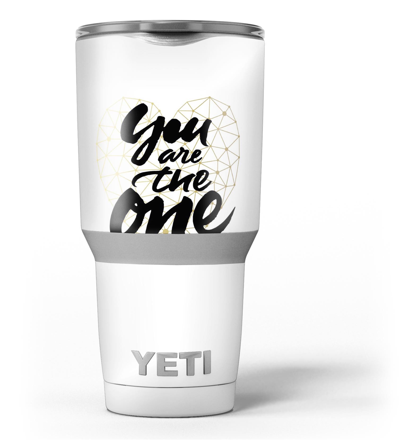 You Are The One Skin Decal Vinyl Wrap Kit for Yeti Cooler, showcasing vibrant design and premium quality.