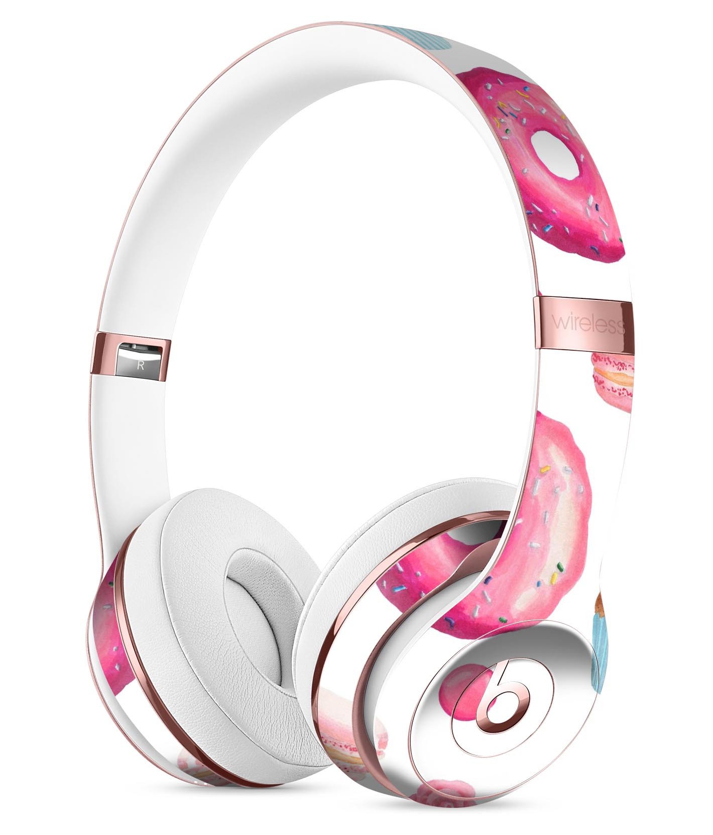 Yummy Galore Bakery Treats Skin Kit for Beats by Dre Solo 3, showcasing vibrant designs and premium vinyl material.
