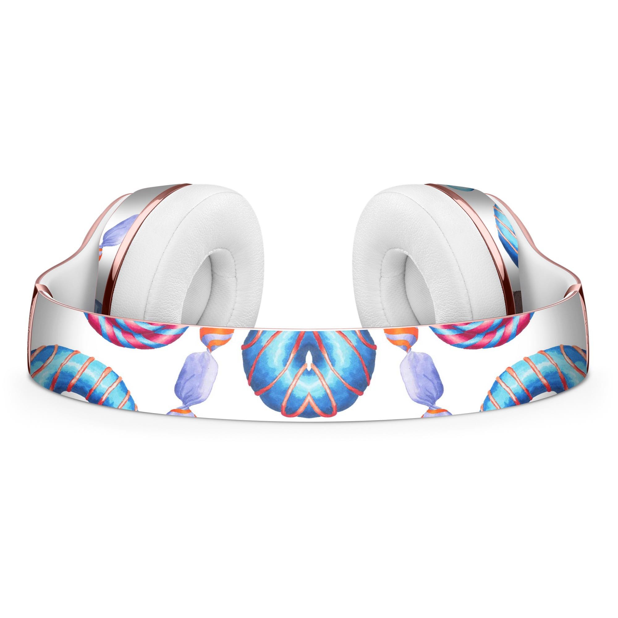 Yummy Galore Bakery Treats skin kit for Beats by Dre Solo 3 Wireless Headphones, showcasing vibrant colors and playful graphics.