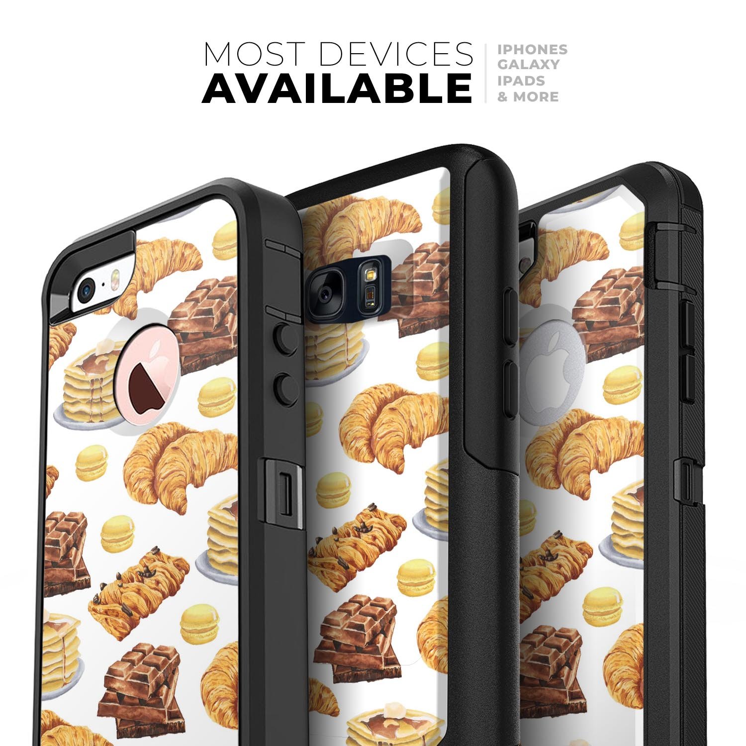 Phone cases with food pattern