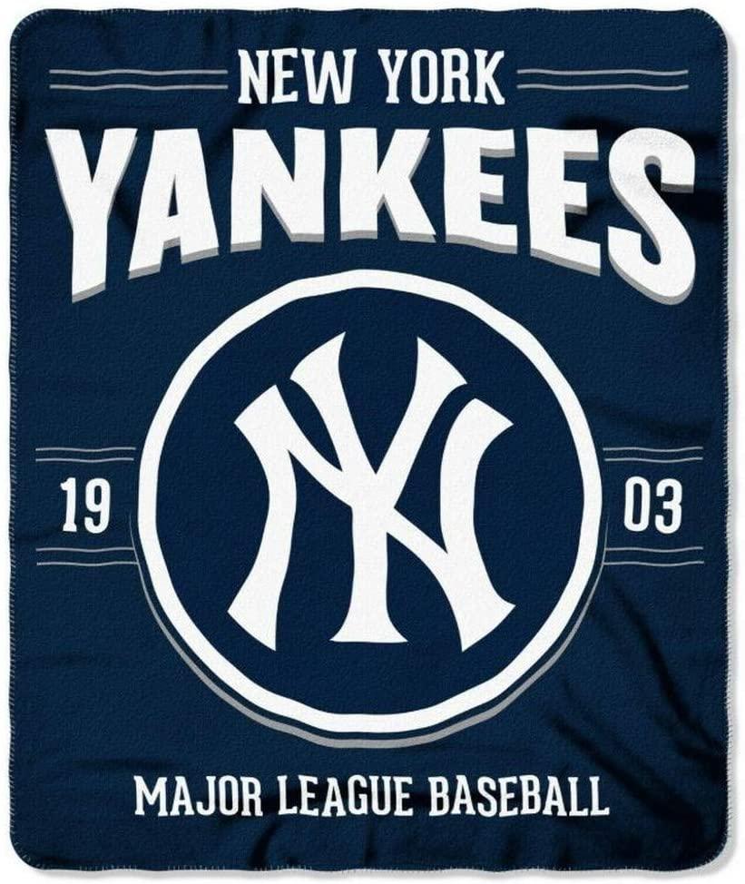 50" x 60" Northwest MLB Large Soft Fleece Throw Blanket featuring a vibrant team logo on soft fleece material.