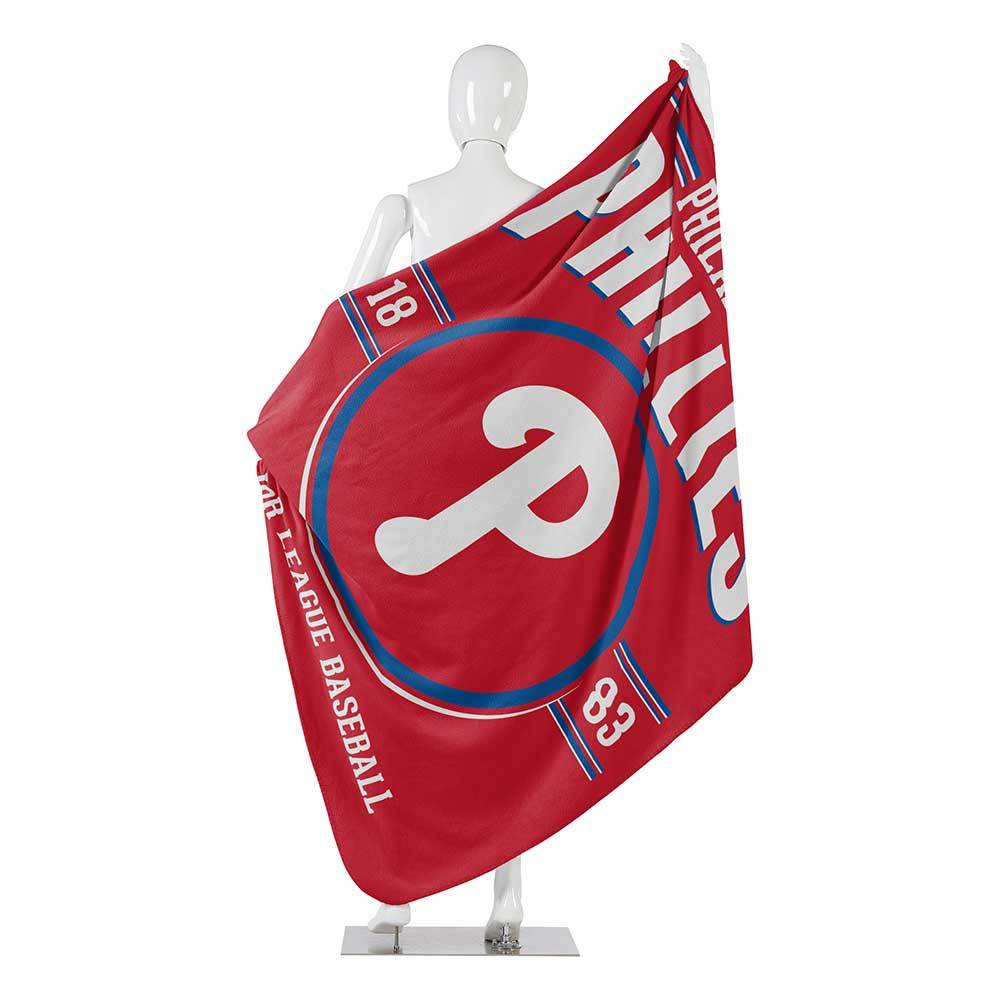 50" x 60" Northwest MLB Large Soft Fleece Throw Blanket featuring a vibrant team logo on soft fleece material.