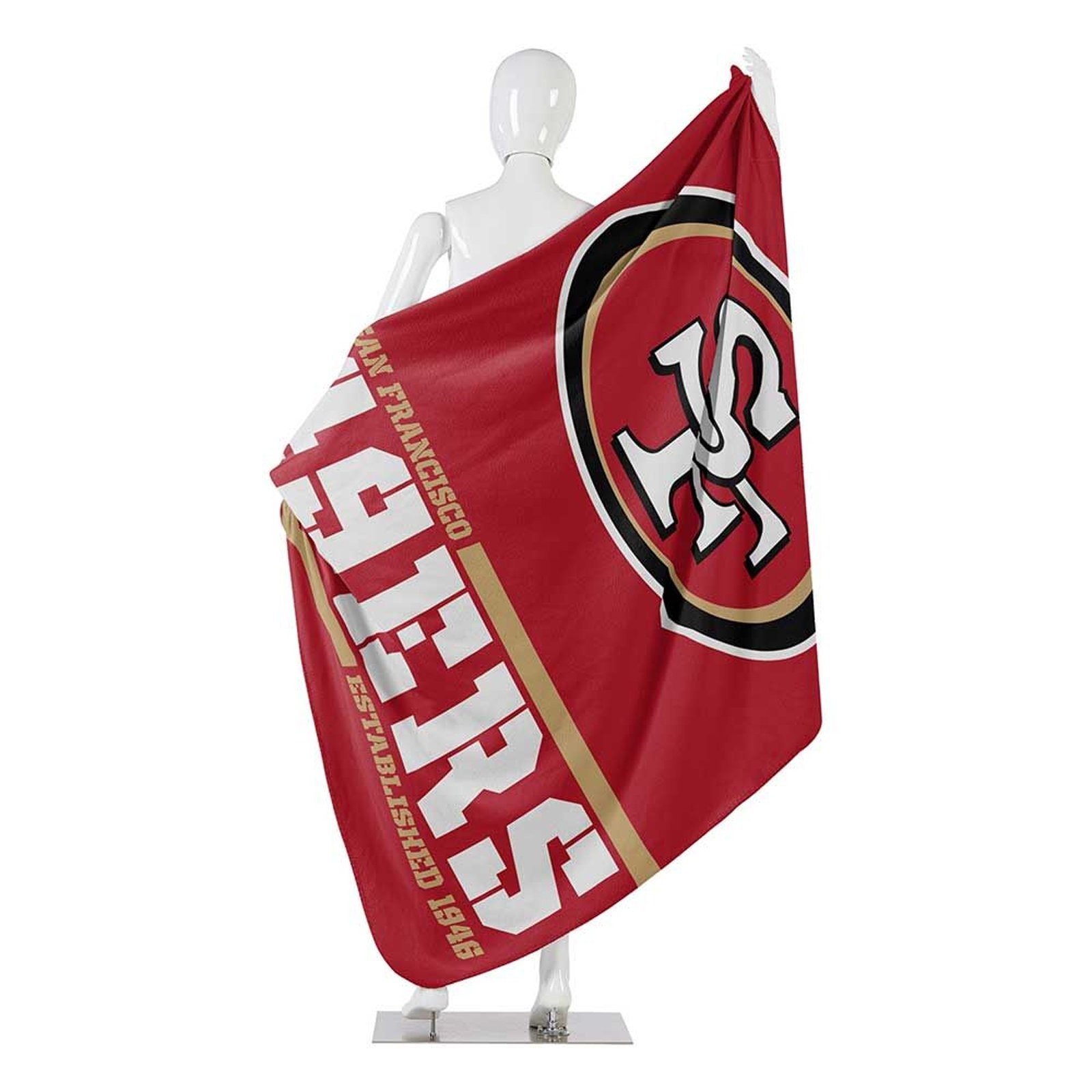 50" X 60" Northwest NFL Large Soft Fleece Throw Blanket featuring vibrant team logo on soft fleece material.