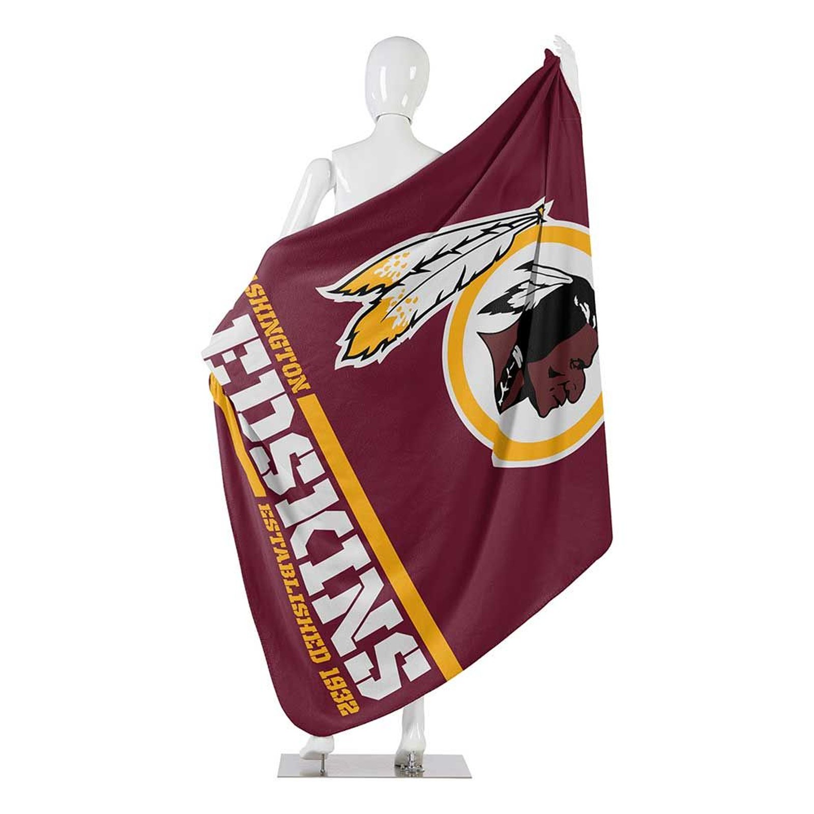 50" X 60" Northwest NFL Large Soft Fleece Throw Blanket featuring vibrant team logo on soft fleece material.