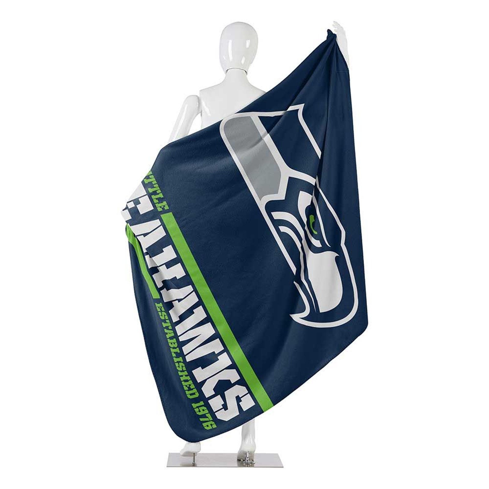 50" X 60" Northwest NFL Large Soft Fleece Throw Blanket featuring vibrant team logo on soft fleece material.