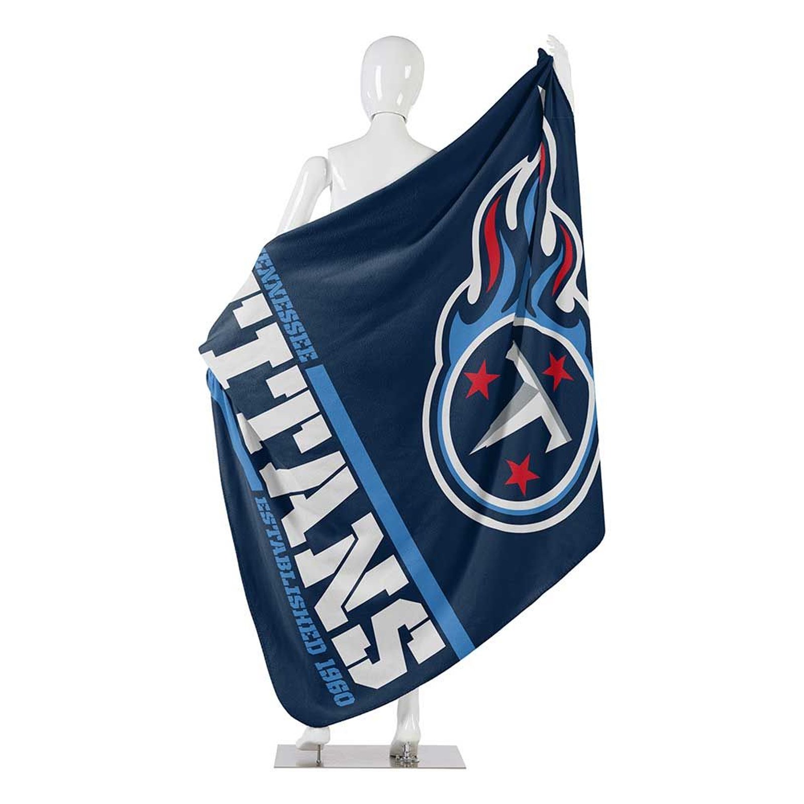 50" X 60" Northwest NFL Large Soft Fleece Throw Blanket featuring vibrant team logo on soft fleece material.