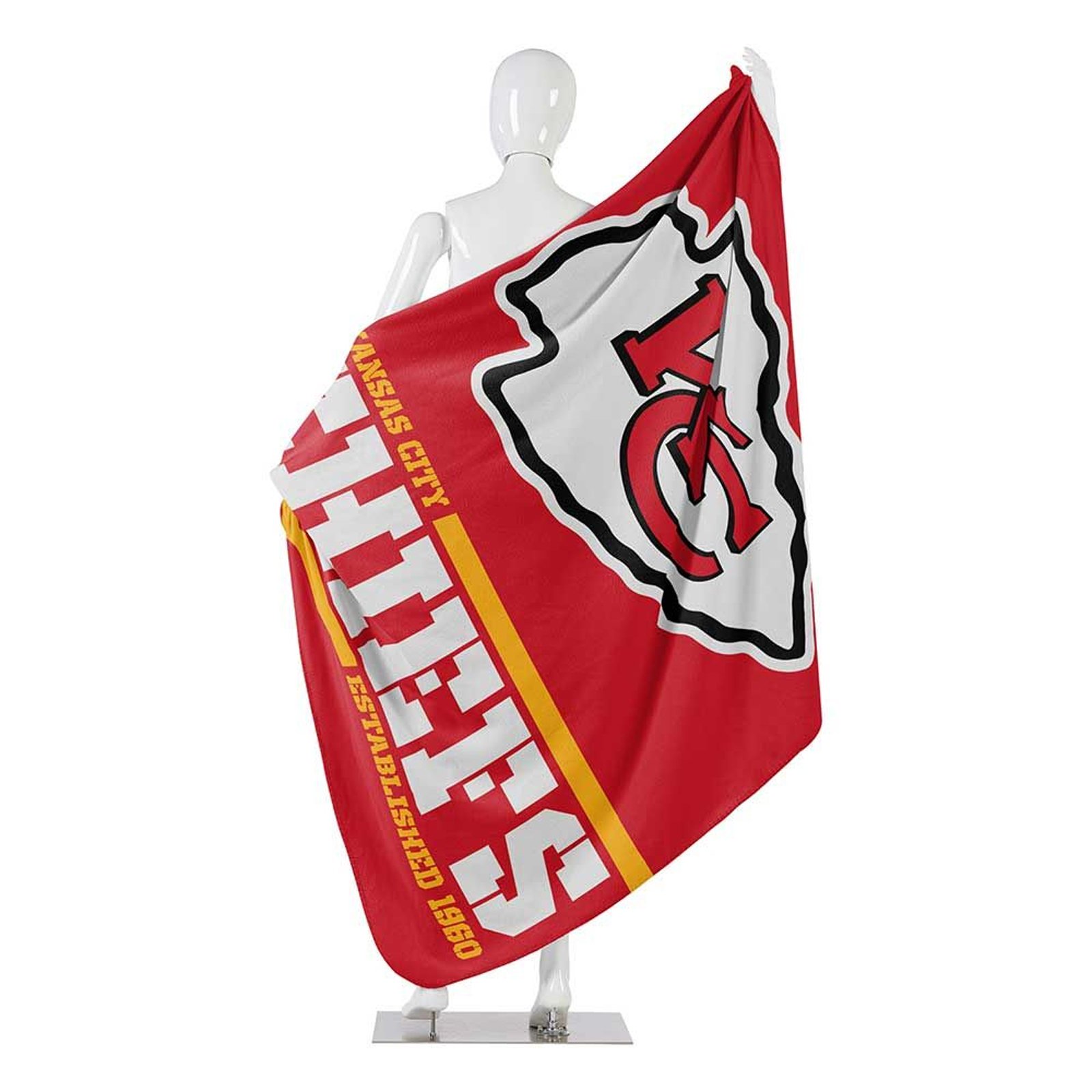 50" X 60" Northwest NFL Large Soft Fleece Throw Blanket featuring vibrant team logo on soft fleece material.