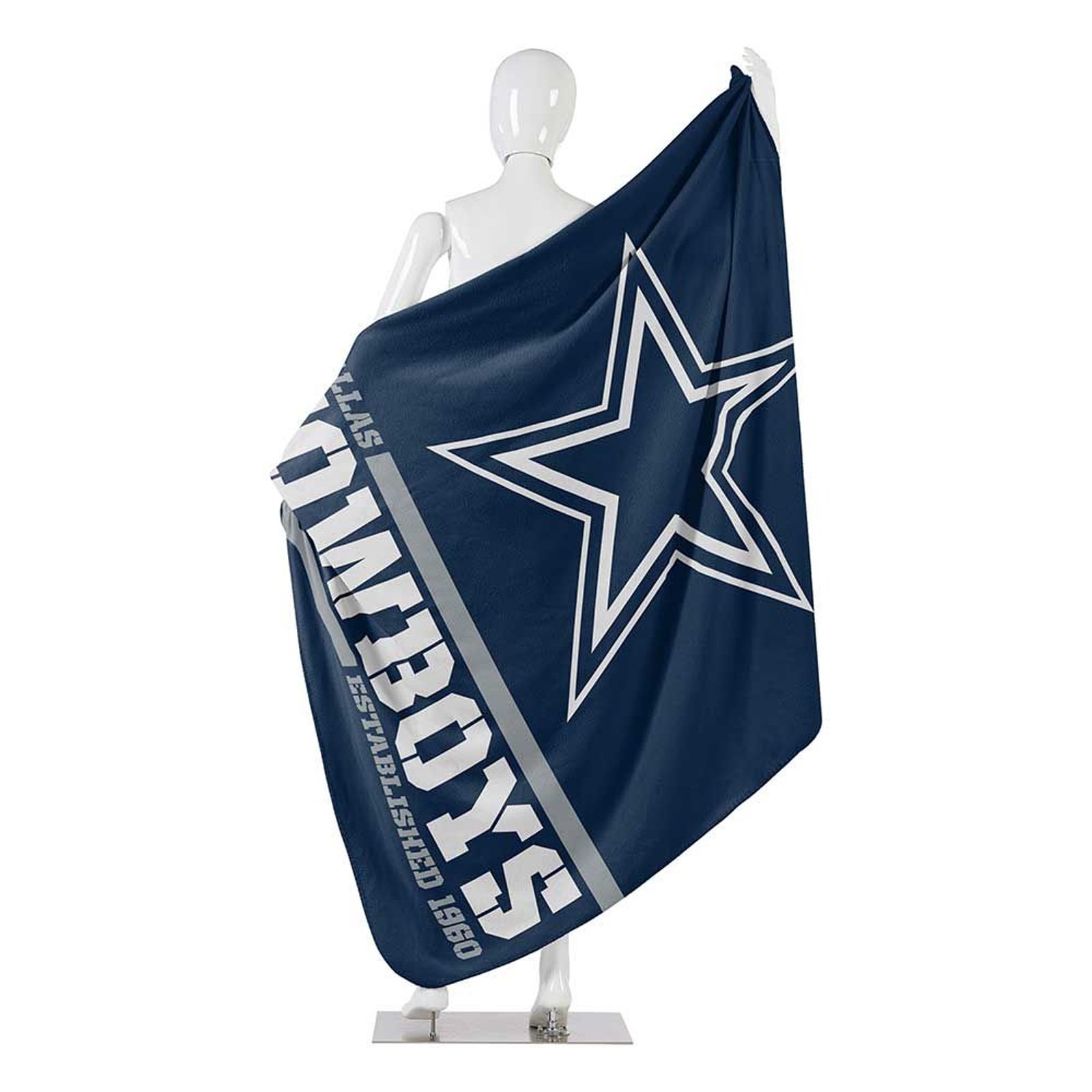50" X 60" Northwest NFL Large Soft Fleece Throw Blanket featuring vibrant team logo on soft fleece material.