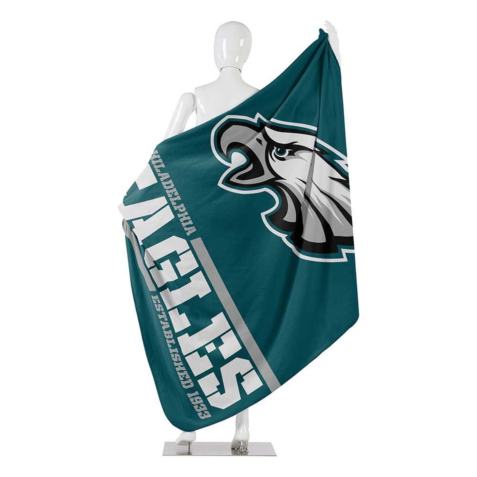 50" X 60" Northwest NFL Large Soft Fleece Throw Blanket featuring vibrant team logo on soft fleece material.