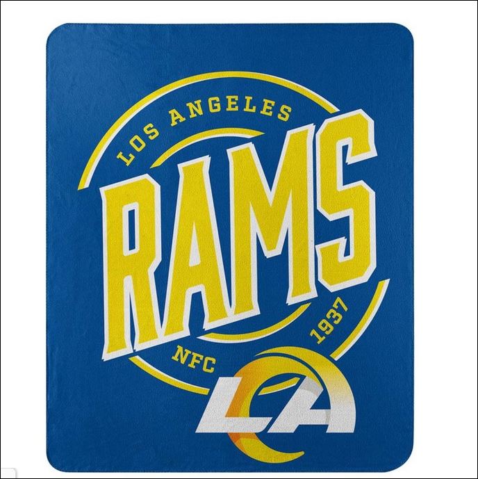 50" X 60" Northwest NFL Large Soft Fleece Throw Blanket featuring vibrant team logo on soft fleece material.