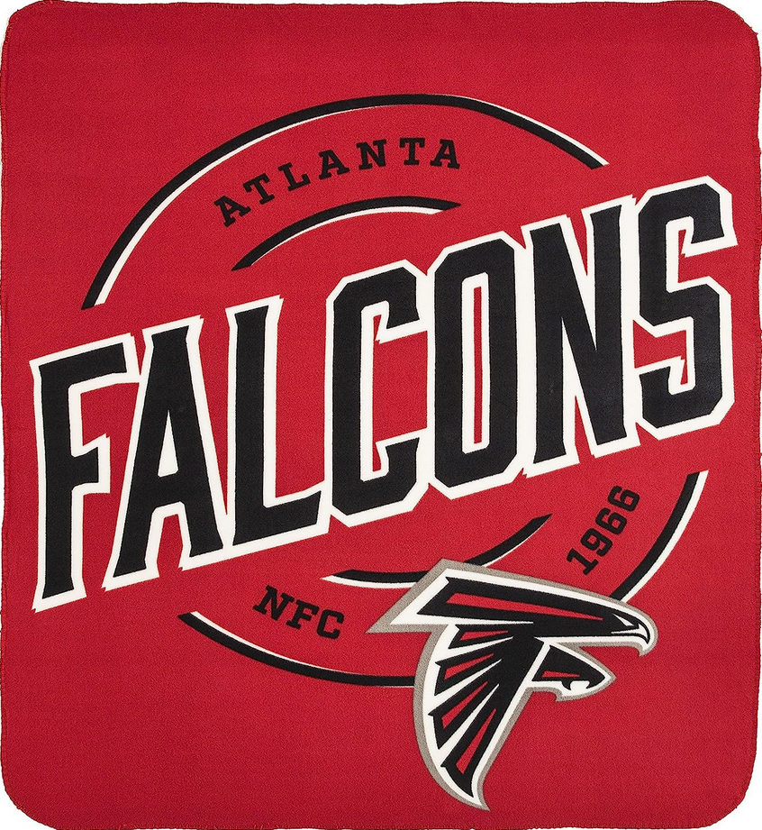 50" X 60" Northwest NFL Large Soft Fleece Throw Blanket featuring vibrant team logo on soft fleece material.