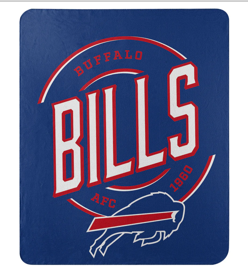 50" X 60" Northwest NFL Large Soft Fleece Throw Blanket featuring vibrant team logo on soft fleece material.