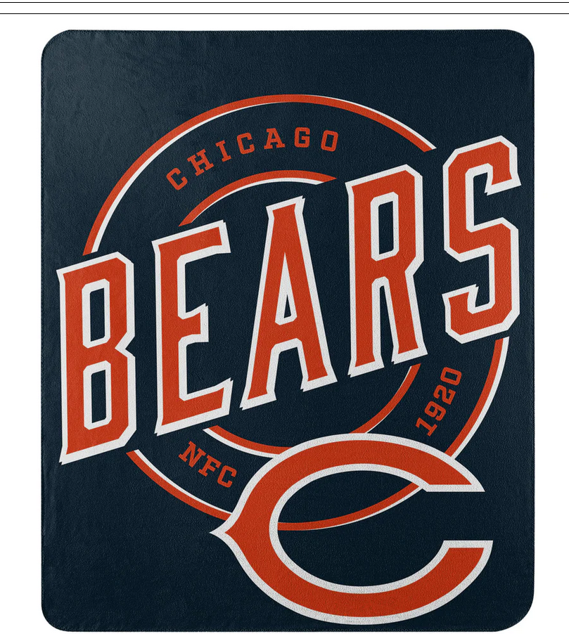 50" X 60" Northwest NFL Large Soft Fleece Throw Blanket featuring vibrant team logo on soft fleece material.