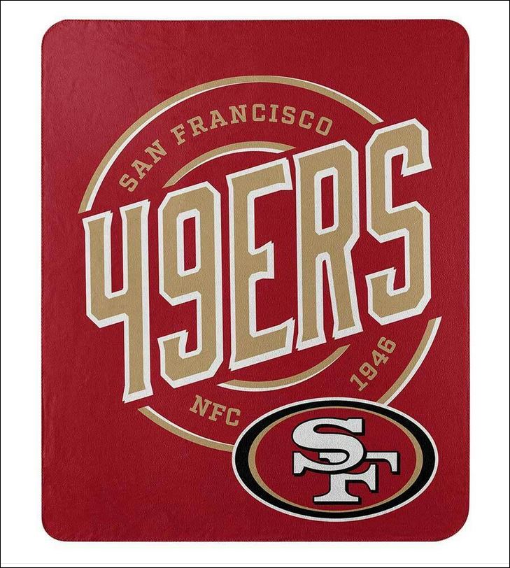 50" X 60" Northwest NFL Large Soft Fleece Throw Blanket featuring vibrant team logo on soft fleece material.