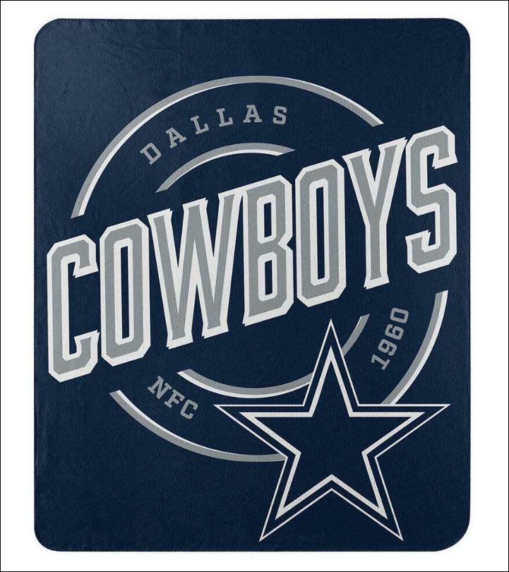 50" X 60" Northwest NFL Large Soft Fleece Throw Blanket featuring vibrant team logo on soft fleece material.