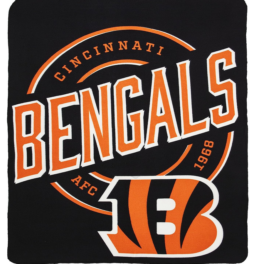 50" X 60" Northwest NFL Large Soft Fleece Throw Blanket featuring vibrant team logo on soft fleece material.