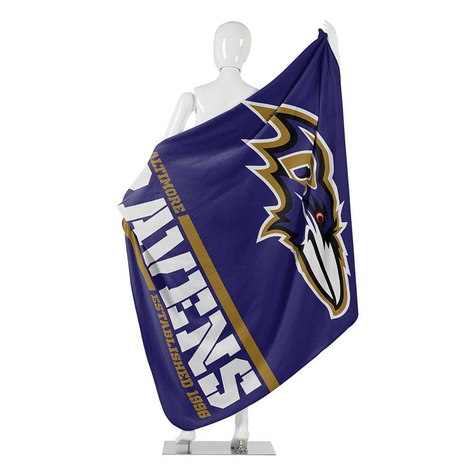 50" X 60" Northwest NFL Large Soft Fleece Throw Blanket featuring vibrant team logo on soft fleece material.