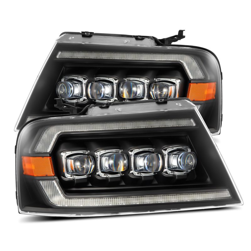 AlphaRex NOVA-Series LED Projector Headlights for 2004-2008 Ford F-150, showcasing advanced design and bright illumination.