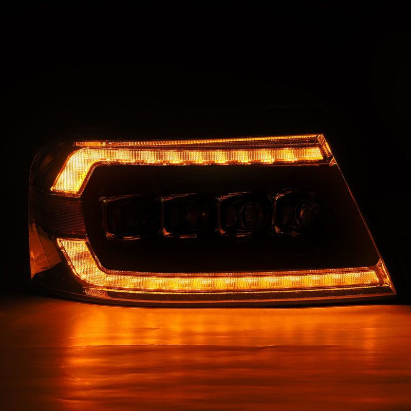 AlphaRex NOVA-Series LED Projector Headlights for 2004-2008 Ford F-150, showcasing advanced design and bright illumination.