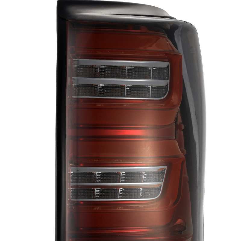 AlphaRex PRO-Series LED Tail Lights for 2007-2013 Toyota Tundra with red smoke lens, showcasing modern design and enhanced visibility.