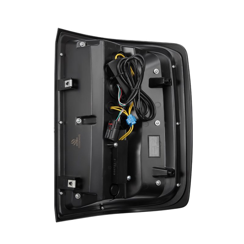 AlphaRex Luxx-Series LED Tail Lights in black for Chevrolet Silverado, showcasing modern design and advanced LED technology.