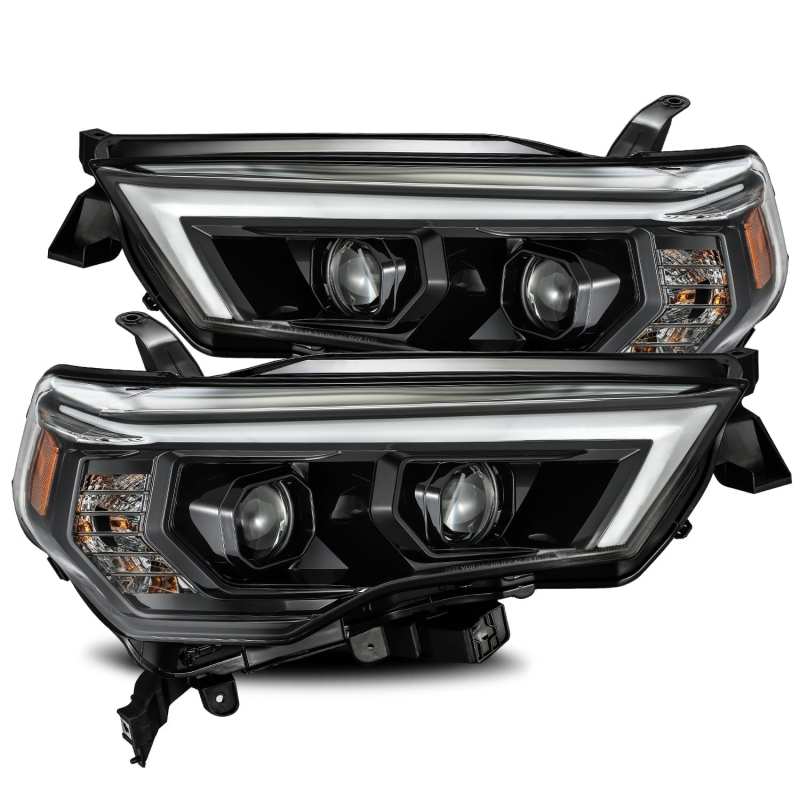 AlphaRex PRO-Series Projector Headlights for 2014-2020 Toyota 4Runner, featuring a sleek plank design and advanced projector technology.