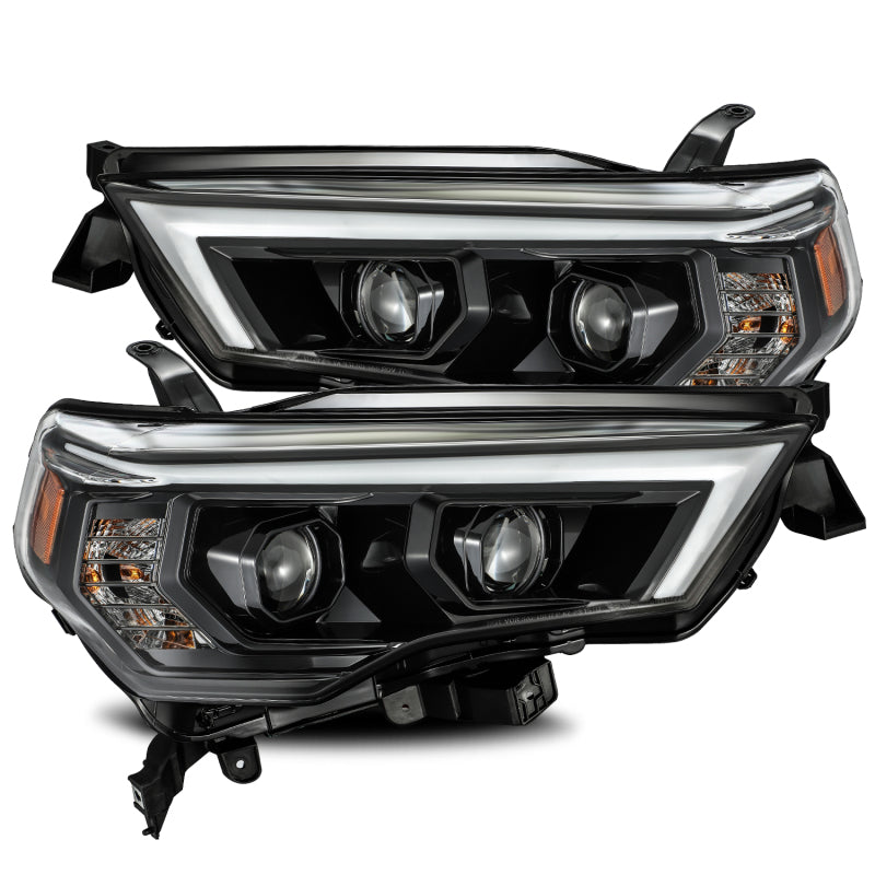 AlphaRex PRO-Series Projector Headlights for 2014-2020 Toyota 4Runner, featuring a sleek plank design and advanced projector technology.