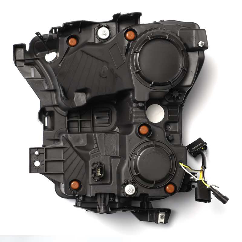 AlphaRex NOVA LED projector headlights for 2017-2020 Ford Raptor, featuring Ice Cube 3D projector design and Osram LED technology.