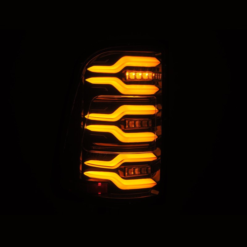 AlphaRex Luxx-Series LED Tail Lights for 2019-2022 Dodge Ram 1500 in Alpha-Black, showcasing modern design and superior brightness.