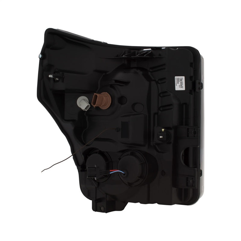 ANZO 11-16 Ford F-150 Super Duty Projector Headlights with U-Bar switchback design, showcasing modern styling and superior lighting performance.