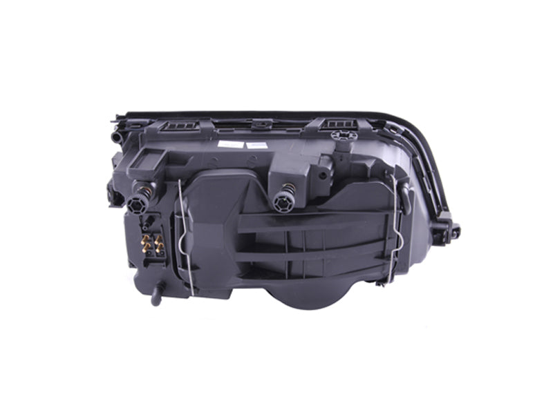 ANZO projector headlights for 1994-2000 Mercedes Benz C Class with clear lens and chrome housing.