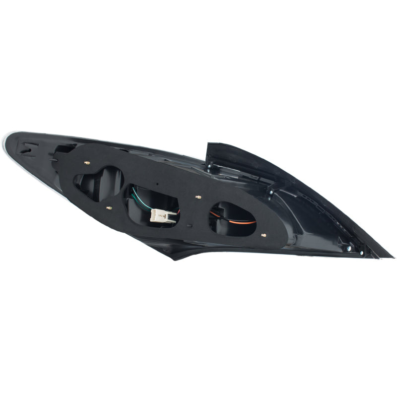 ANZO LED taillights for 2010-2013 Hyundai Genesis Coupe in red and clear design, showcasing modern styling and enhanced visibility.