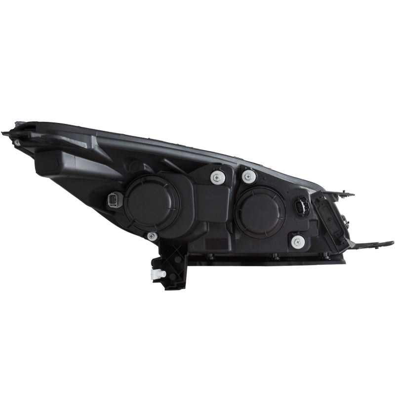 ANZO 2013-2015 Ford Escape Projector Headlights with U-Bar Chrome design, showcasing clear lens and chrome housing.