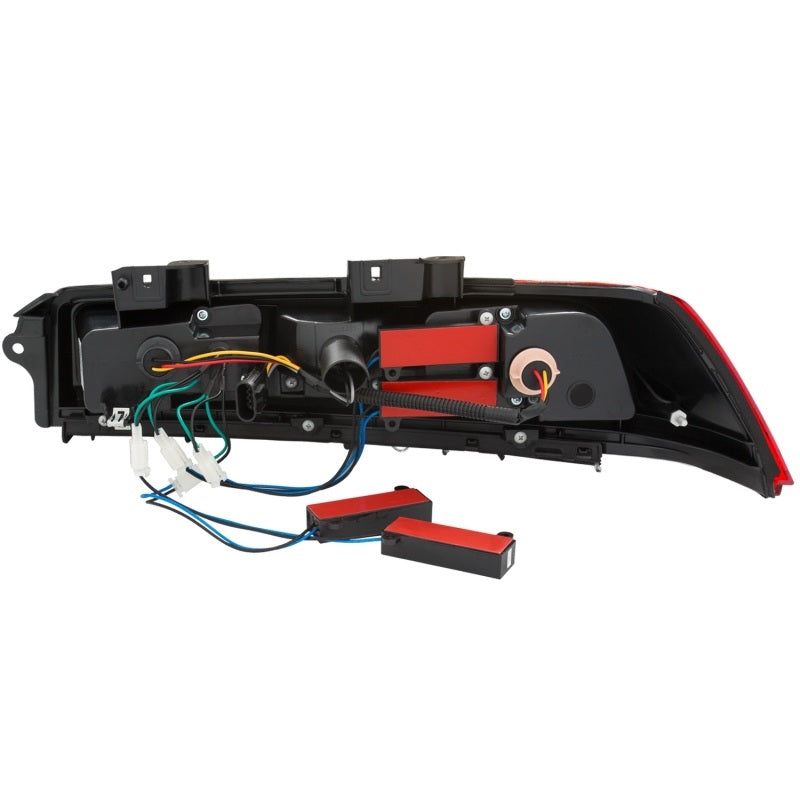 ANZO LED Taillights for 2014-2015 Chevrolet Camaro in Red/Clear, showcasing modern design and superior illumination.