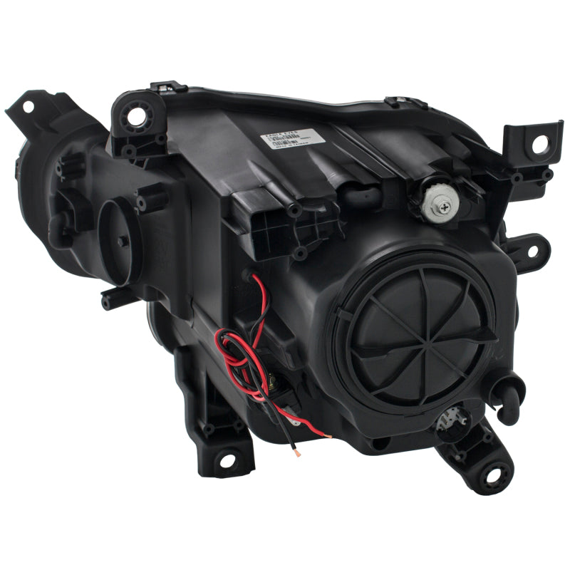 ANZO 2014-2016 Jeep Cherokee Projector Headlights with chrome clear finish, showcasing modern design and superior lighting technology.