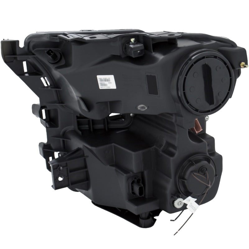 ANZO 2015-2017 Ford F-150 Projector Headlights with plank style switchback design, showcasing modern styling and superior illumination.