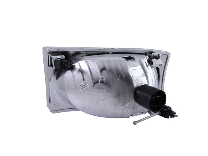ANZO Crystal Headlight Set for 2000-2004 Ford Excursion with clear lens and chrome housing.
