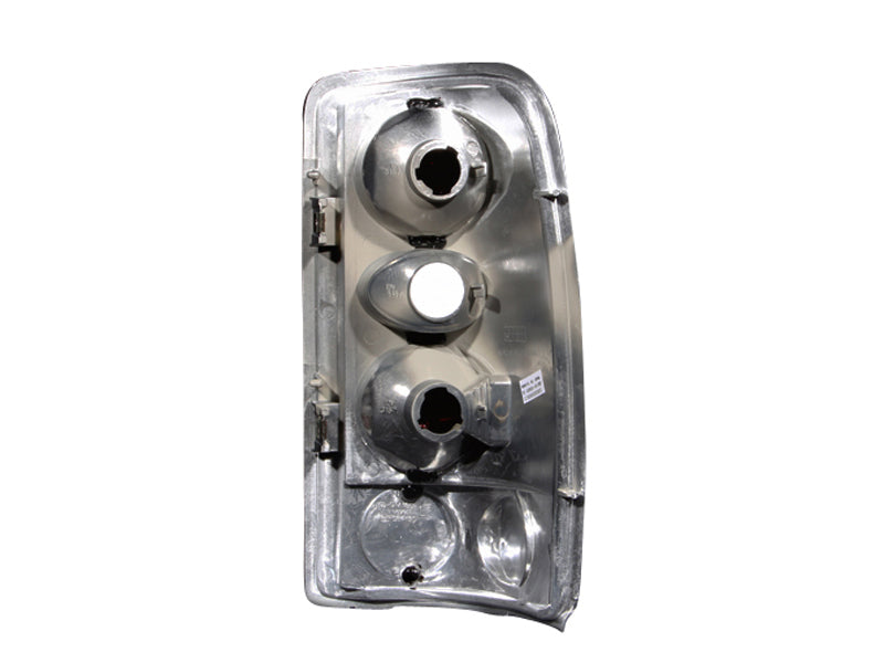 ANZO 2000-2006 Chevrolet Suburban taillights with a smoke lens, showcasing a sleek and modern design.