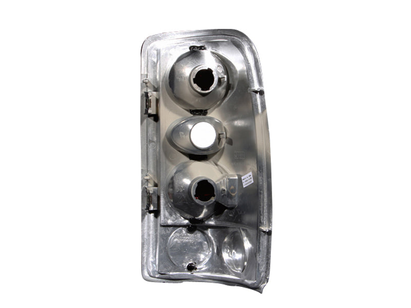 ANZO 2000-2006 Chevrolet Suburban taillights with a smoke lens, showcasing a sleek and modern design.